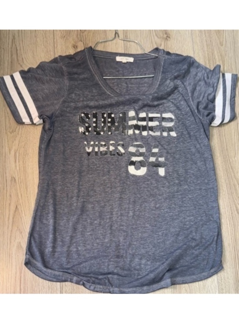 Maurice’s blue grey Short Sleeve Tee shirt top